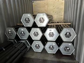 HQ Drill Rods (HWL Drill Rods) sendes til Sentral-Asia
